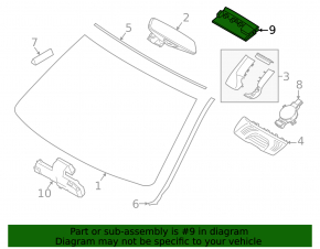 BMW 3 G20 20-21 Lane Keeping Camera on Front, HIGH
