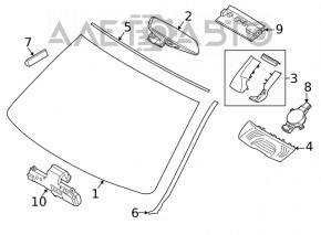 BMW 3 G20 20-21 Lane Keeping Camera on Front, HIGH
