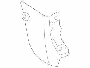 Lower right front pillar trim Nissan Kicks 18-24 black