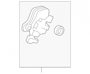 Rear right door lock Lexus IS250 IS350 06-14