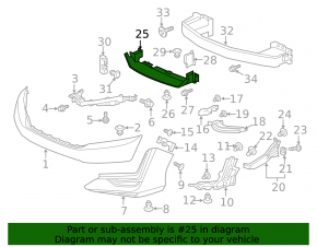 Lower radiator deflector Honda Clarity 18-21 usa