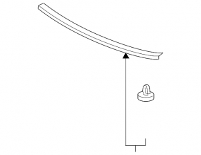 Central bonnet seal Honda CRV 17-22