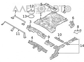 Nissan Rogue 21-26 trunk trough on the body