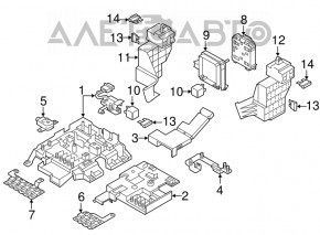 Fuse box under the dashboard right VW Touareg 11-17