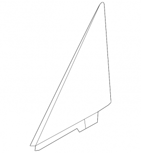 Infiniti Q60 17-20 front left door triangle