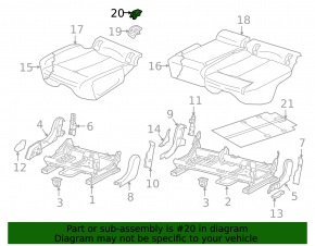 Audi Q5 80A 18-24 Isofix Rear Seat Plug, Gray