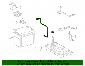 Negative terminal of battery Lexus GS450h 06-11