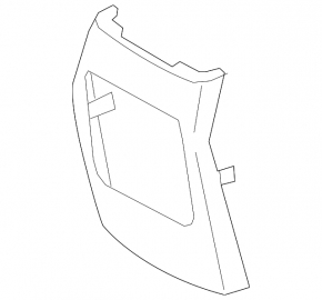 Rear center console trim Kia Sorento 14-15 rest, under socket, black, scratches