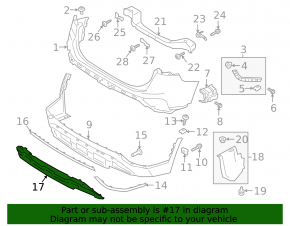 Rear bumper lower trim Hyundai Santa FE 19-20
