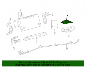 GPS antenna Toyota Prius 50 Prime 17-22