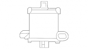Left blind spot sensor for Lexus LX570 16-21 rest.