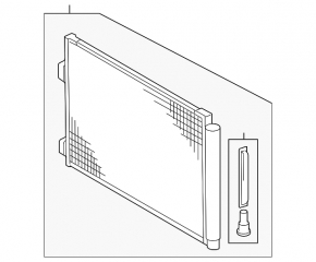 Toyota Rav4 13-18 air conditioning condenser radiator
