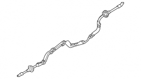 Audi Q5 8R 09-14 battery cable through the entire body