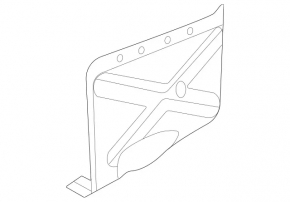 Rear left muffler heat shield for Mercedes W167 GLE 350 450 20-26