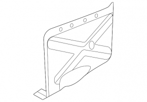 Rear left muffler heat shield for Mercedes W167 GLE 350 450 20-26
