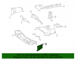 Rear left muffler heat shield for Mercedes W167 GLE 350 450 20-26