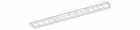Door sill trim outer front right Mercedes W167 GLE 350 450 20-23 chrome with backlight