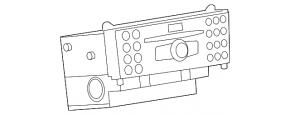 Radio tape recorder Mercedes C-class W205 18-21