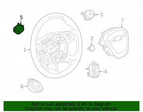 Upper left steering wheel control buttons for Ford Escape MK3 2013-2016 pre-restored models