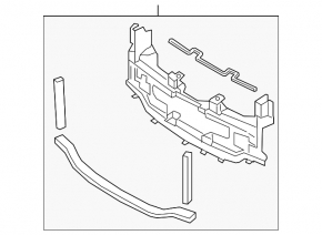 Mazda 6 19-21 Central Radiator Deflector
