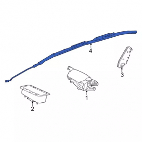 Airbag airbag side curtain left Ford Focus mk3 11-18 white long