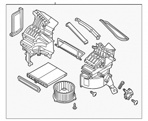 Heater body bare ventilation Mazda CX-5 17-25 auto