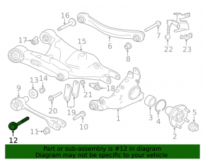 Jaguar F-Pace X761 camber bolt 17-