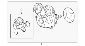 Brake booster assembly with brake master cylinder Honda CRV 20-22 electric 1.5