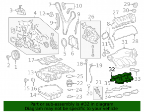 Collector intake lower part 2GR-FE Lexus RX350 10-15