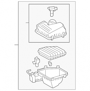 Lexus ES350 07-12 Air Filter Housing Assembly