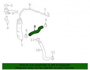 Upper cooling pipe Honda HR-V 16-22