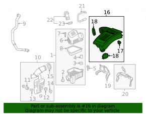 GMC Terrain 10-17 manifold duct is broken