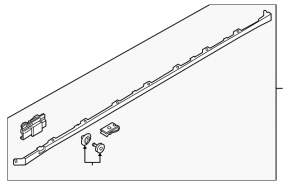 Left threshold Volvo XC60 18-23