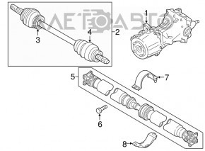 Nissan Murano z52 15-24 driveshaft is rusty