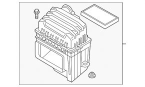 Air filter housing VW Atlas 18- 3.6