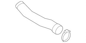 Left third intercooler pipe for VW Atlas 24-25 2.0T, rubber