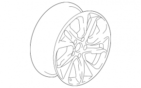 Wheel disk R17 x 7.5J 5*114.3 Honda Accord 18-22 type 1, light curb
