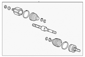 Drive axle shaft front left Chevrolet Bolt EV 22-23