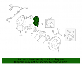 Front right brake caliper for Toyota FJ Cruiser 2007-2014