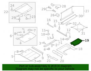 Audi Q7 4L 10-15 Trunk Tray