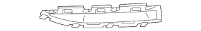 Right front bumper cap for Audi Q7 2020-2024