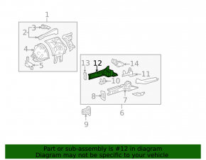 Outer part of the front left side member of the Lexus IS 14-16