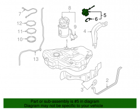 Fuel filler cap Audi A3 8V 15-16