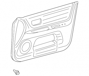 Front right door panel for Lexus IS200 IS300 99-01