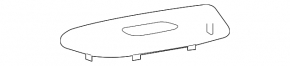 Front right window lift control trim Lexus Hs250h 10-12 wood grain, broken mount