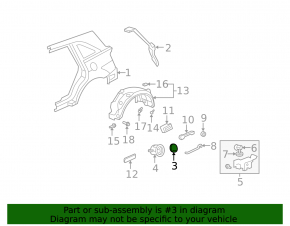 07-13 Acura MDX Fuel Door