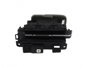 Left Jeep Compass 22-25 dashboard air vent, black with chrome molding