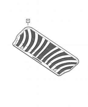 Trunk mat Chrysler Pacifica 17-22 rubber black
