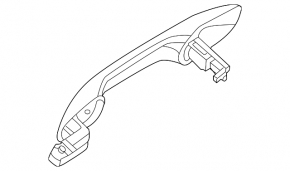 Outer rear left door handle Nissan Murano 25-26