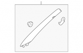 Front pillar trim upper left Kia Sorento 10-15 beige